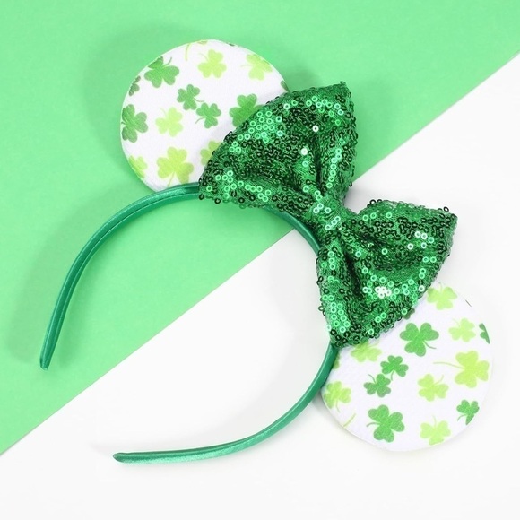 Women’s Disney Inspired Handmade Shamrock Minnie Ears - NWOT - Picture 5 of 6